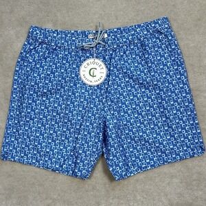 Criquet Swim Trunks Men's XL Mesh Lined Shorts Pockets Drawstring
